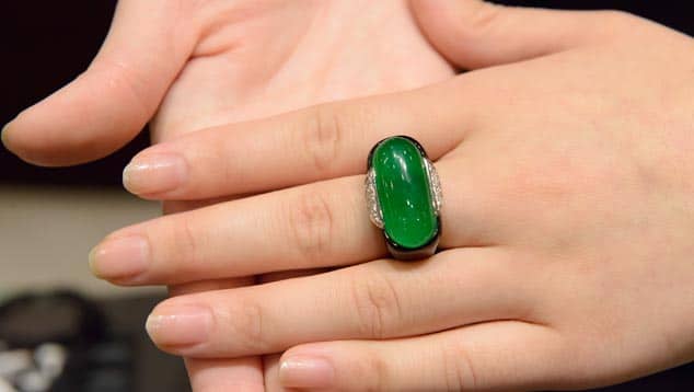 Jade Oval Ring