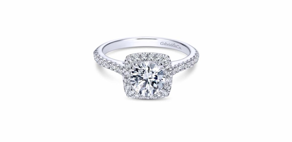 engagement ring from gabriel and co